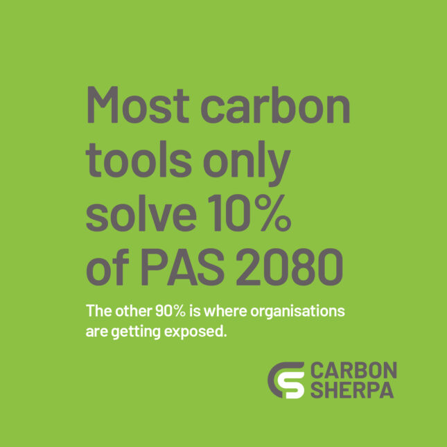 Why Carbon Sherpa is the only complete PAS 2080 compliance platform available today